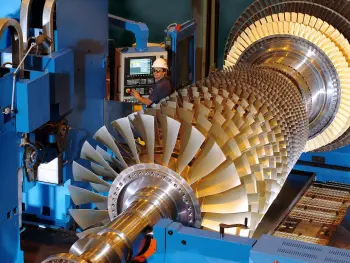 Modern Siemens gas turbines are produced at the new large CCGT plant in Charlotte, USA.