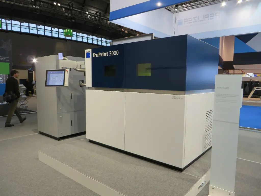 De Trumpf Truprint 3000 voor metaalprintwerk zoals getoond in Frankfurt 