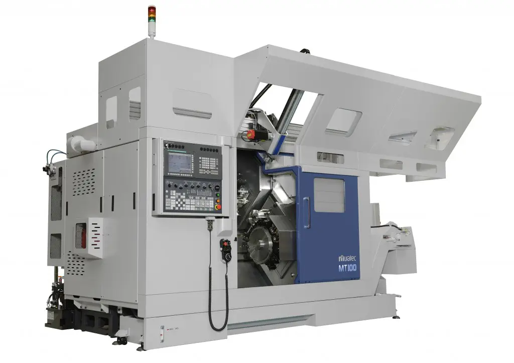 Een MT100 draaimachine van Muratec 