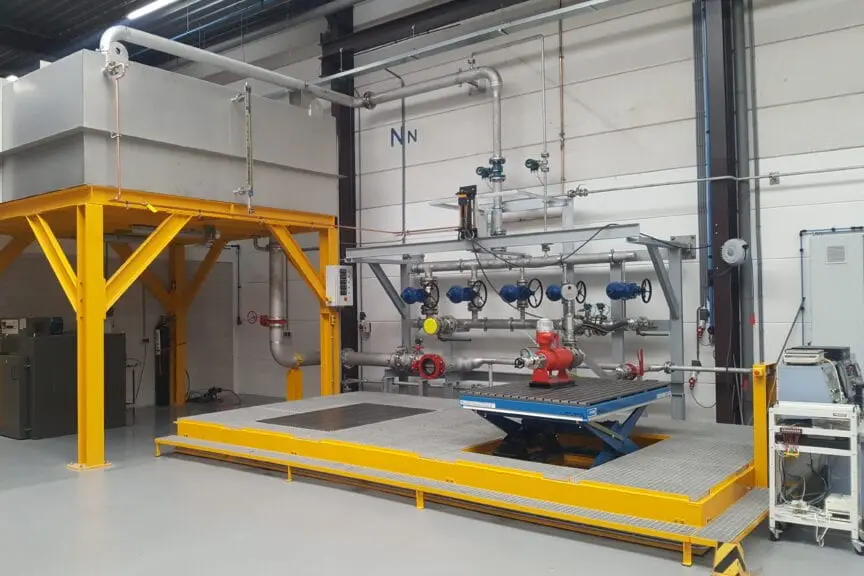 Geveke testopstelling