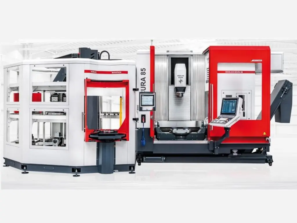 Marathon SR518 palletmagazijn (links) aan een Acura 85.