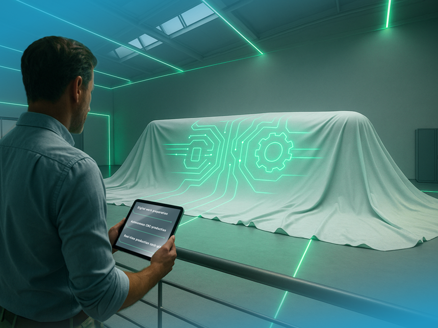 Bij de fabriek van de toekomst gaat het om een verspanende, geïntegreerde productieomgeving van de toekomst die nu al binnen handbereik is.