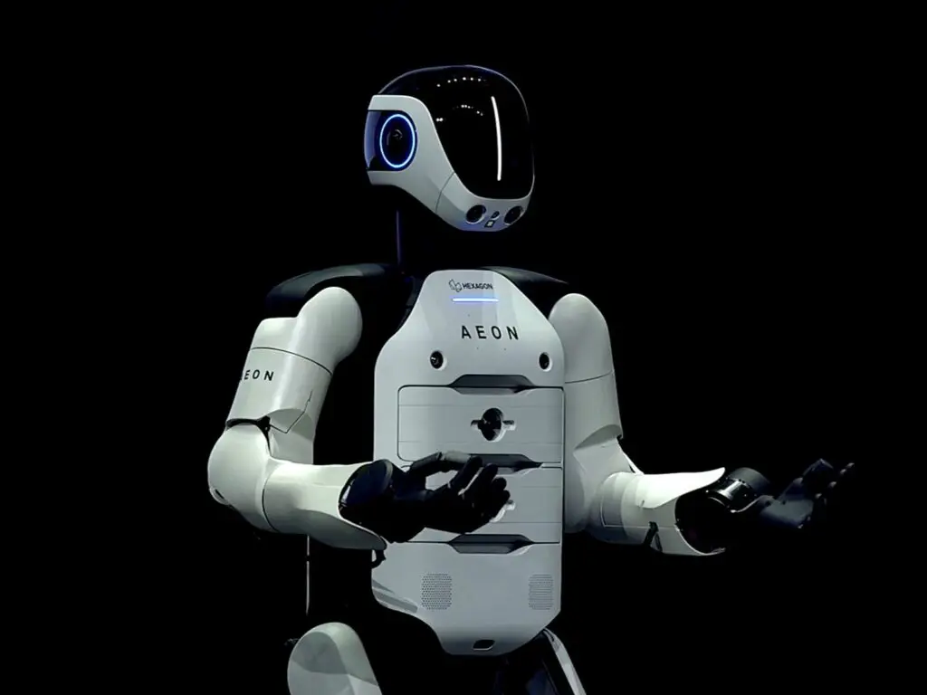 Hexagon maakt met de humanoïde robot Aeon gebruik van de eigen expertise in meettechnologieën, AI en autonome systemen.