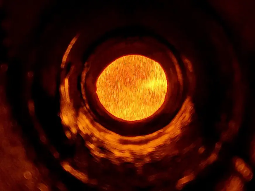 Het verbranden van ijzerpoeder (foto: Rift)