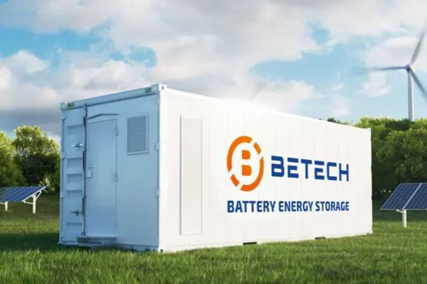 De nieuwe industriële batterij van Betech heeft een capaciteit van 1 MWh (foto: Betech).