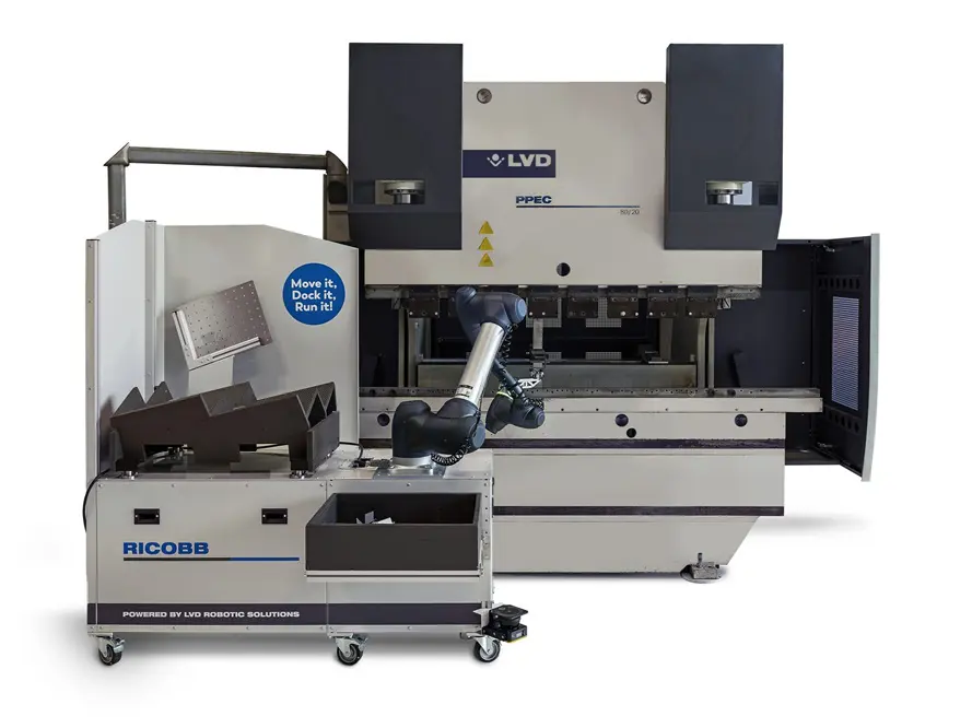 LVD Ricobb maakt ook het automatiseren van oudere LVD afkantpersen mogelijk (foto: LVD).