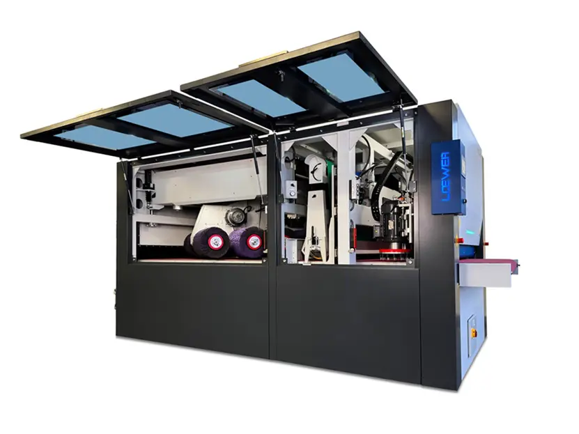 Loewer RotoMaster ontbraammachine (type TdSRm-1500) (geopend).