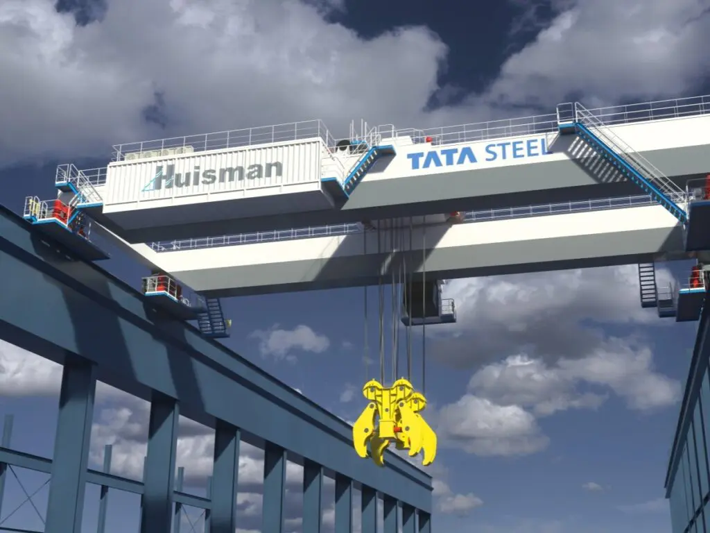 Artist Impression van een van de nieuwe kranen.